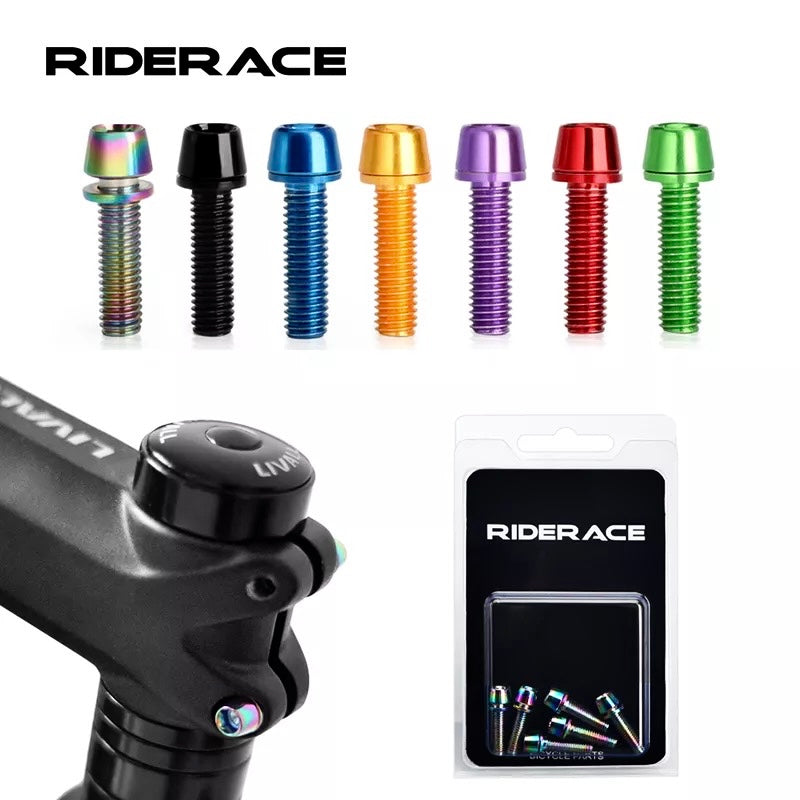 Stem/Handlebar Bolts 6 Pack - Riderace