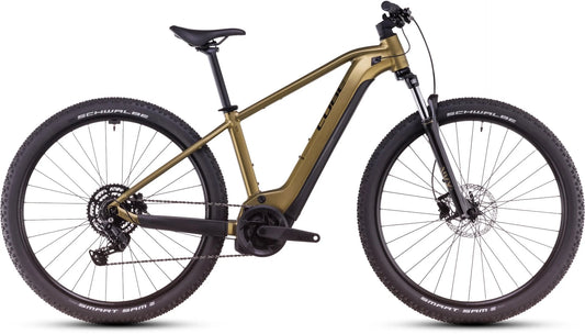 Cube Reaction Hybrid Performance 500 Electric Hardtail Mountain Bike 2025 Golden Lime & Black