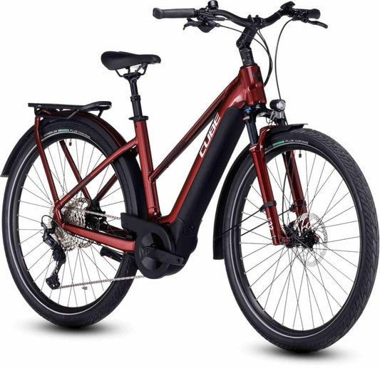 CUBE Touring Hybrid Exc 625 Red/White 2024