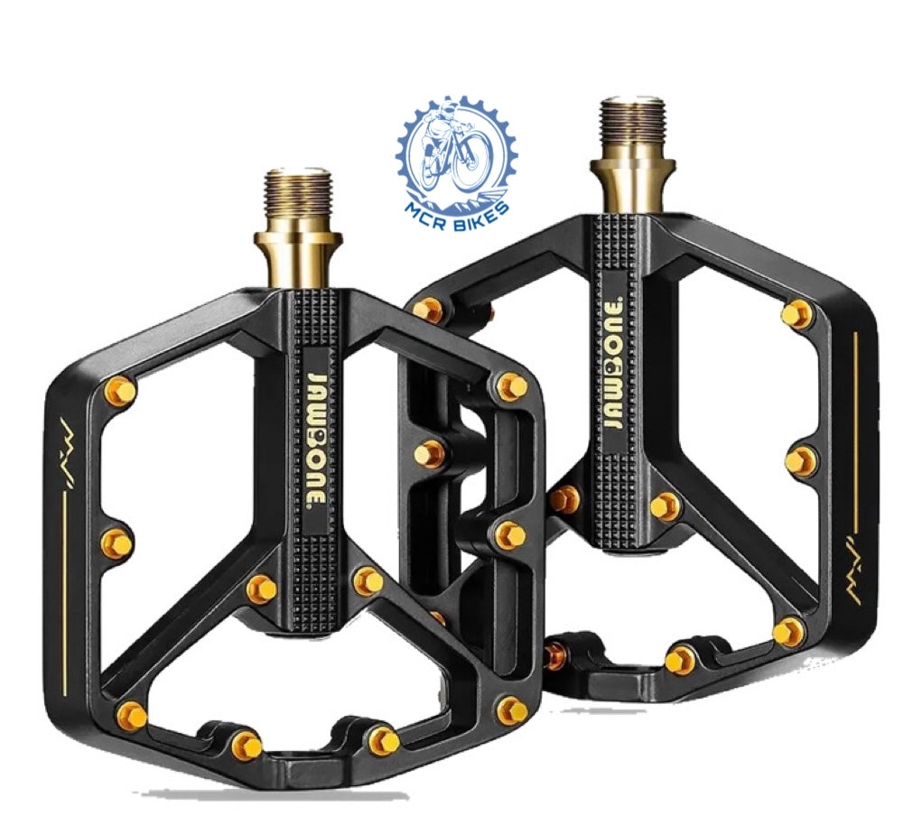 Bike Pedals - Jawbone - Black&Gold