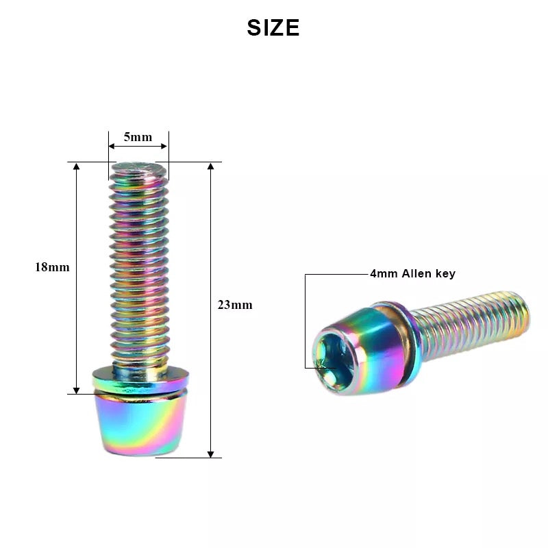 Stem/Handlebar Bolts 6 Pack - Riderace